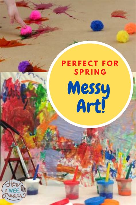 Messy Art Activities for Kids - How Wee Learn | Preschool arts and ...