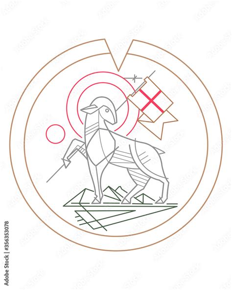 Lamb of God symbol illustration Stock Vector | Adobe Stock