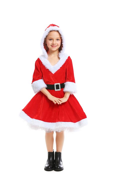 Girls Deluxe Xmas Costume