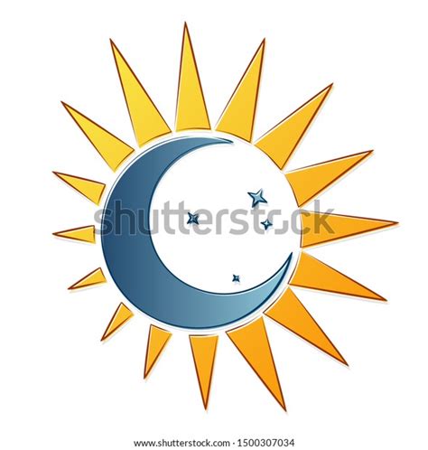 Symbol Sun Moon Stars Stock Vector (Royalty Free) 1500307034 | Shutterstock