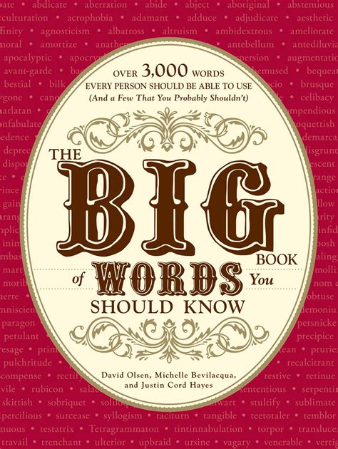 The Big Book of Words You Should Know | Book by David Olsen, Michelle Bevilacqua, Justin Cord ...