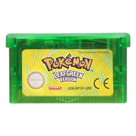 Pokémon LeafGreen Gameboy Advance GBA GER Version 32bit ( Tested & Works)