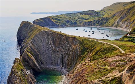 nature, Landscape, Cliff, Lake, Boat, Coast, Coves, England, UK Wallpapers HD / Desktop and ...