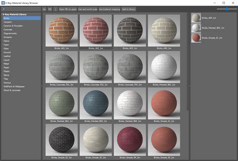 V-Ray Material Library Browser - V-Ray for 3ds Max - Global Site