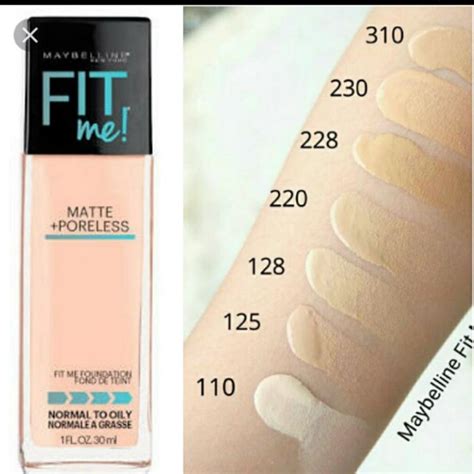 MAYBELLINE FIT ME MATTE+PORELESS FOUNDATION shade #228, Health & Beauty ...