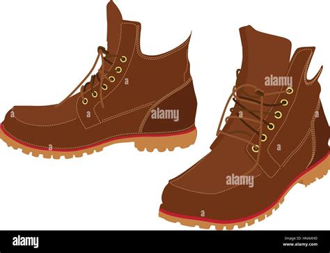 Leather boots Stock Vector Images - Alamy