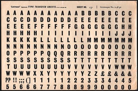 The Letraset Type Lettering System | Lettering, Type, System