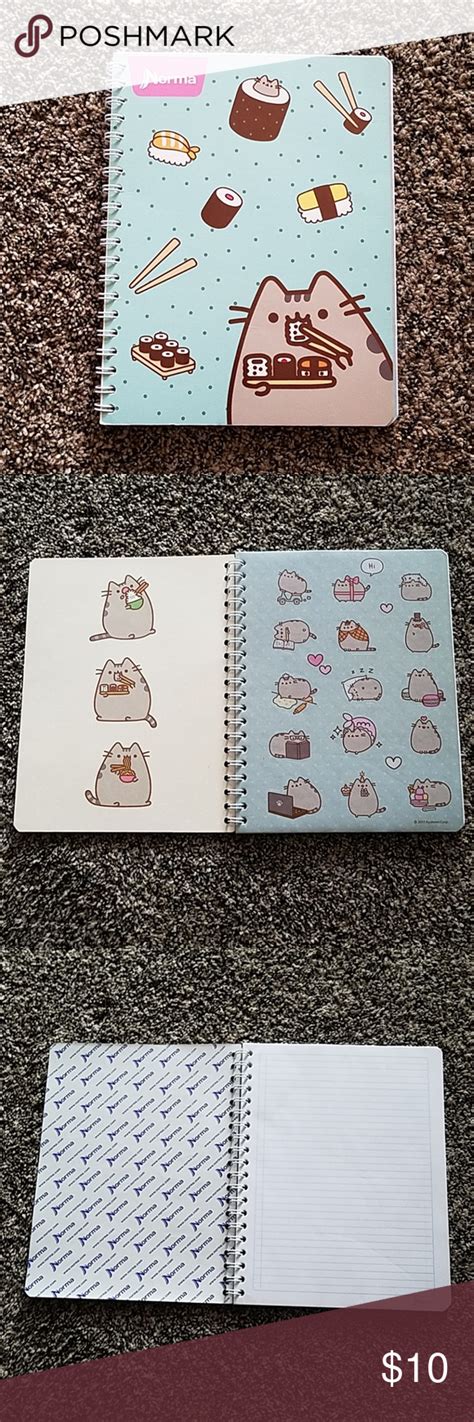 Pusheen Notebook with Stickers | Pusheen, Ruled notebook, Notebook