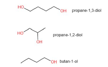 Why is the boiling point of propane-1,3-diol (HOCH_2CH_2CH_2OH) higher than the boiling point of ...