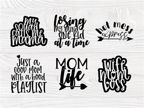 Funny & Mom Life SVG Cut Files Download | TheHungryJPEG