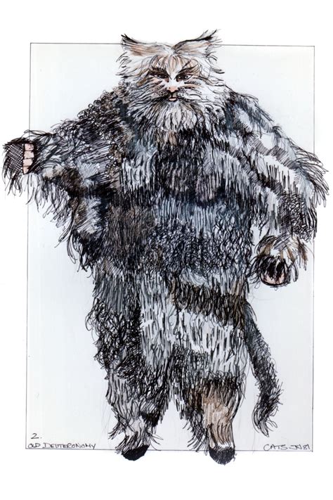 Old Deuteronomy - original costume design, John Napier 1981 | Cats musical, Cat art, Jellicle cats