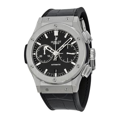 Hublot Classic Fusion Black Dial Black Leather Automatic Men's Watch 521.NX.1170.LR - Classic ...