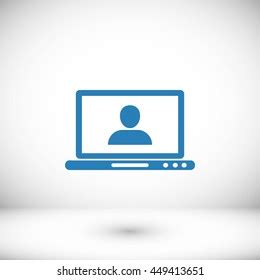 Laptop User Icon Stock Vector (Royalty Free) 449413651 | Shutterstock