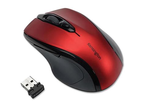 KENSINGTON TECHNOLOGY GROUP K72422AMA PRO FIT RED WIRELESS MOUSE - Newegg.com