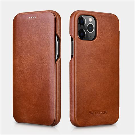 iPhone 12 Pro/12 Curved Edge Vintage Folio Case - Leather Cases for iPhone