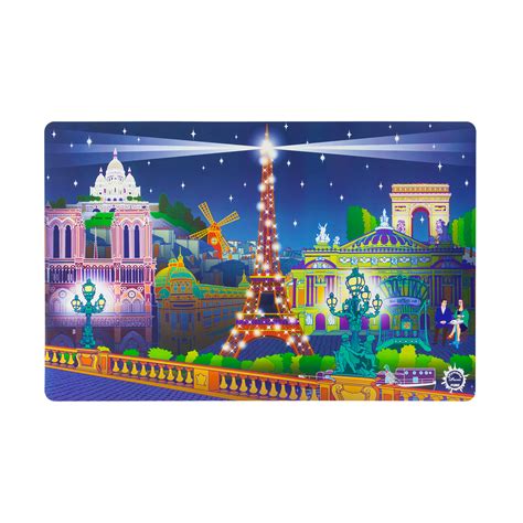 Table mat - Set my city - Paris Night - Pylones