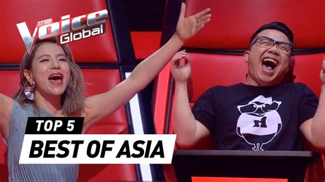 The Voice Global | BEST Blind Auditions of ASIA - YouTube