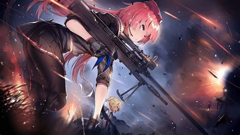 Kawaii on the Battlefield, anime girl and boy battlefield HD wallpaper ...