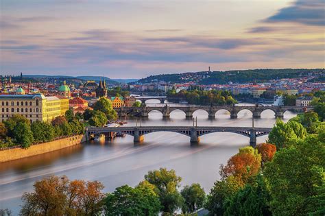 Vltava river with historic bridges in Prague Photograph by Miroslav Liska - Pixels