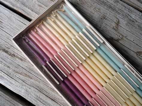 Set of Pastel Taper Candles | Etsy | Taper candles, Pretty candle, Candles