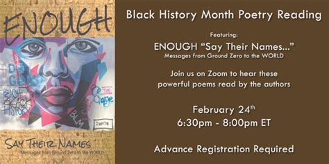 Black History Month Poetry Reading - Calhoun Coaching & Consulting