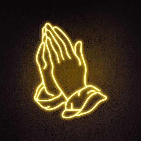 Praying Hands Neon Sign | Neon signs, Praying hands, Neon