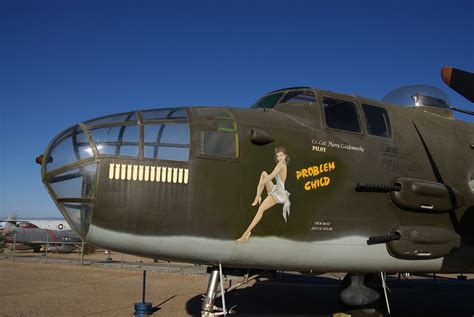 Nose Art, Vintage B-25 Bomber, March Field Air Museum, Riv… | Flickr