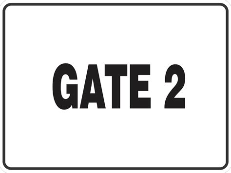 GATE 2 | Discount Safety Signs New Zealand