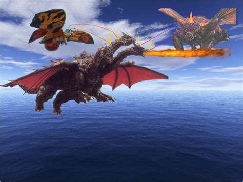 Mothra and Battra vs DesGhidorah by Ltdtaylor1970 on DeviantArt