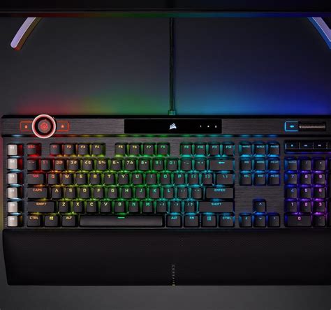 CORSAIR K100 RGB optical-mechanical gaming keyboard has a durable ...