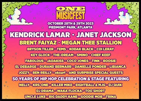 Janet Jackson, Kendrick Lamar & Megan Thee Stallion To Headline ONE MusicFest 2023 | 94.1 WHRP