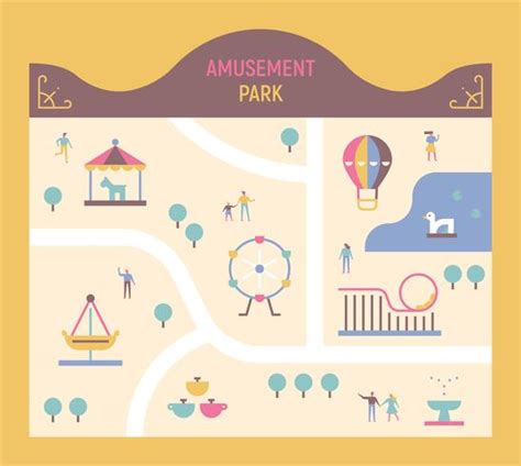 Amusement Park Map Clip Art