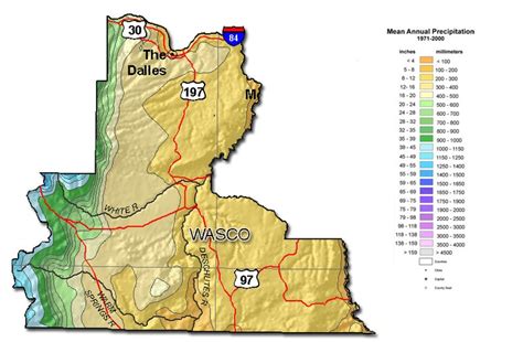 Precipitation, Oregon, County