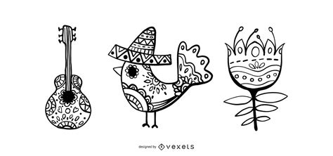 Hispanic Heritage Month Vector Set Vector Download