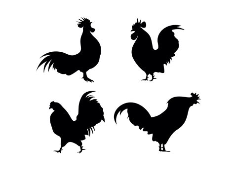 Rooster Silhouette on Premium Vector Afbeelding door Majesticlogo ...