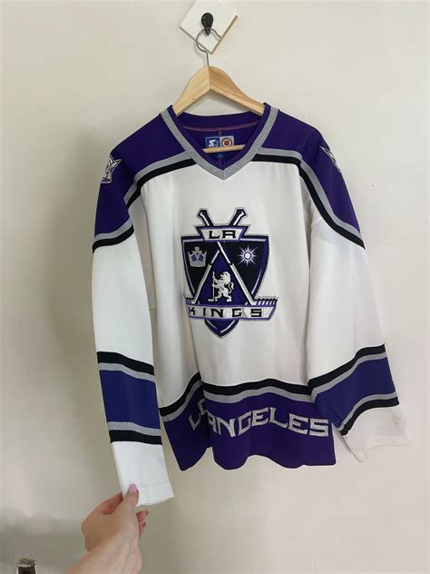 Vintage la kings jersey starter purple nhl hockey Los Angeles | Etsy