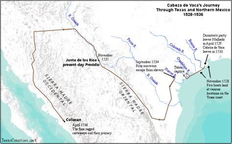 Cabeza De Vaca Exploration Route : The Narvaez Expedition : Fourth graders observe the 1529 map ...