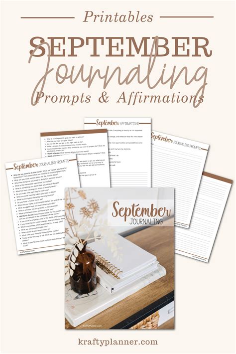 Daily Journaling Prompts & Affirmations for September — Krafty Planner