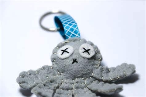 Octopus Keychain Octopus Keychain Felt Octopus Hand - Etsy