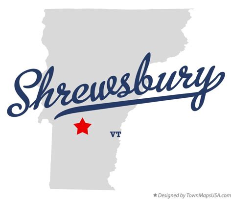 Map of Shrewsbury, VT, Vermont