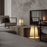Japanese Wabi-sabi Fabric Floor Lamp Living Room Bedroom Nightstand La