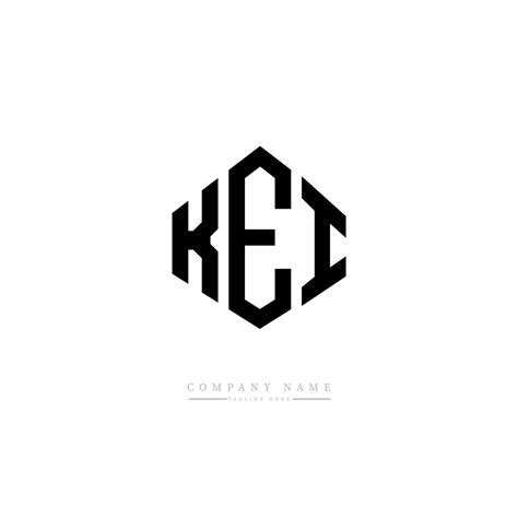 diseño de logotipo de letra kei con forma de polígono. diseño de ...