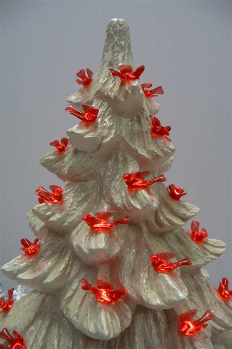 White Ceramic Christmas Tree With Lights | Home Inspiration