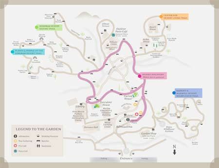 Desert Botanical Garden Map | Draw A Topographic Map