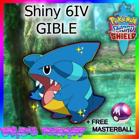 Pokemon Sword and Shield // Ultra SHINY 6IV GIBLE // Ready to | Etsy