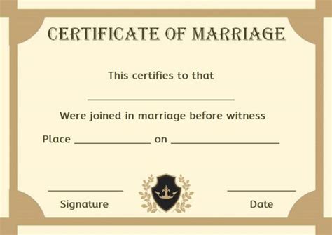 Fake marriage certificates download free printable fancy and blank templates in word and pdf ...