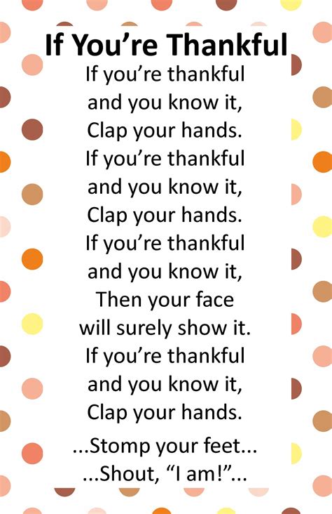 Itty Bitty Rhyme: If You're Thankful | Thanksgiving lessons, Thanksgiving activities preschool ...