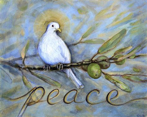 Peace Dove Mounted Art Print Bird Art Peaceful Art Dove and | Etsy ...