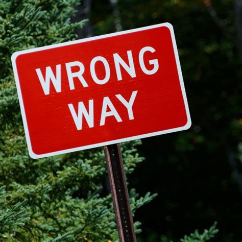 Wrong Way Sign Free Stock Photo - Public Domain Pictures