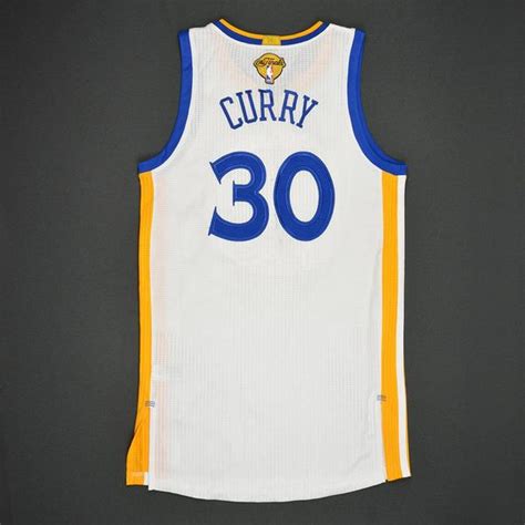 Stephen Curry - Golden State Warriors - 2017 NBA Finals - Game 1 - Game-Worn White Jersey | NBA ...